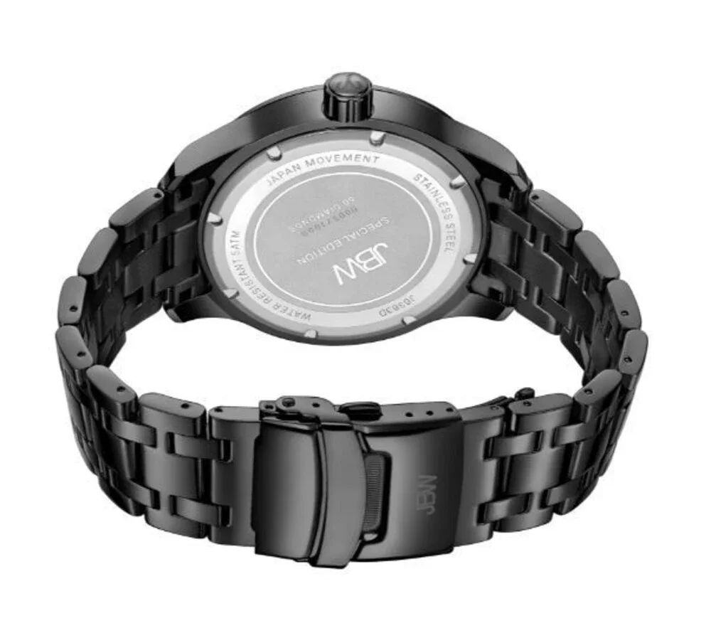 JBW 47mm Special Edition Diamond Black Crowne J6363D Mens Watch